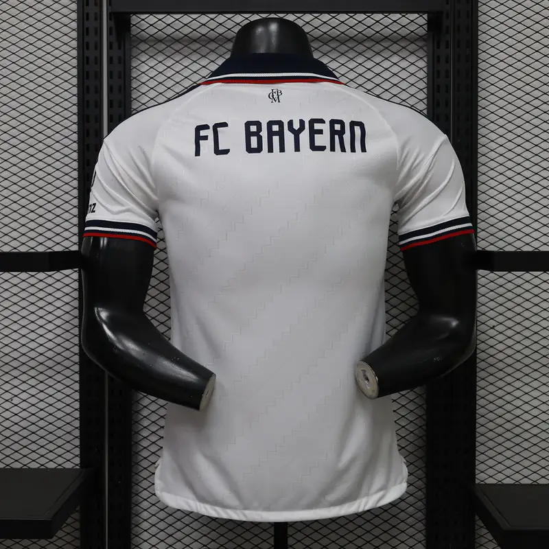 Bayern Múnich Blanca retro (espalda)