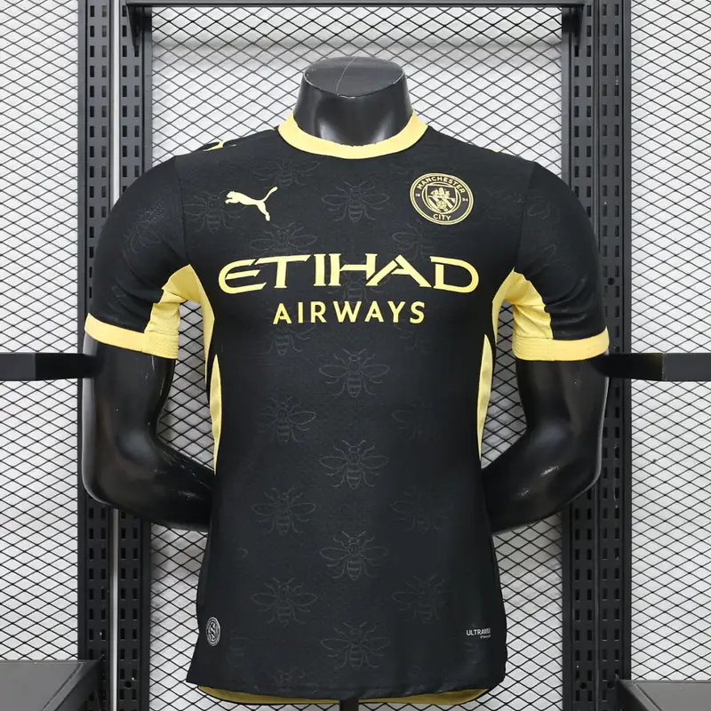 Manchester City Negra y dorada (frente)