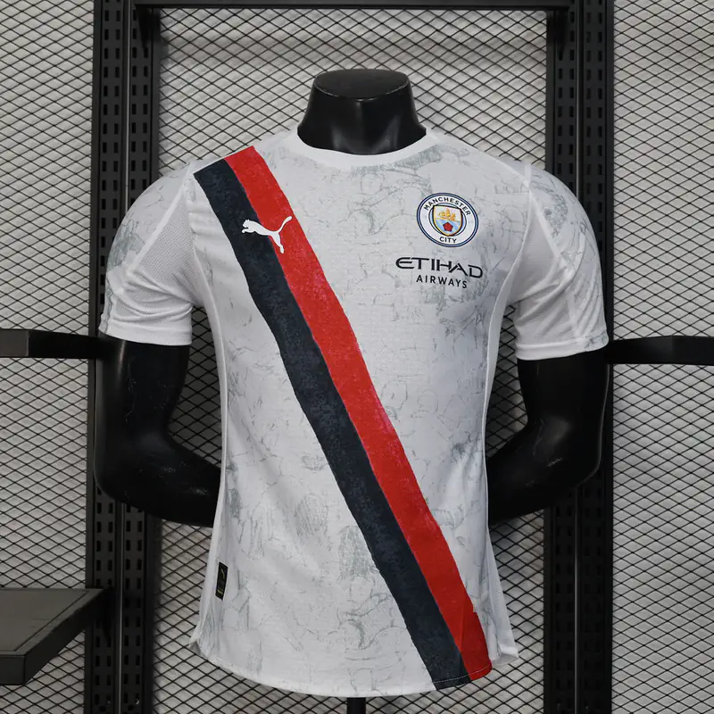 Manchester City Blanca con banda (frente)