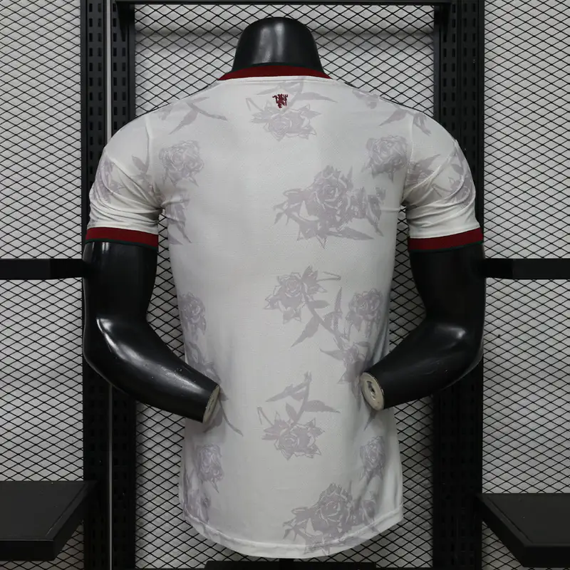 Manchester United Blanca floral (espalda)
